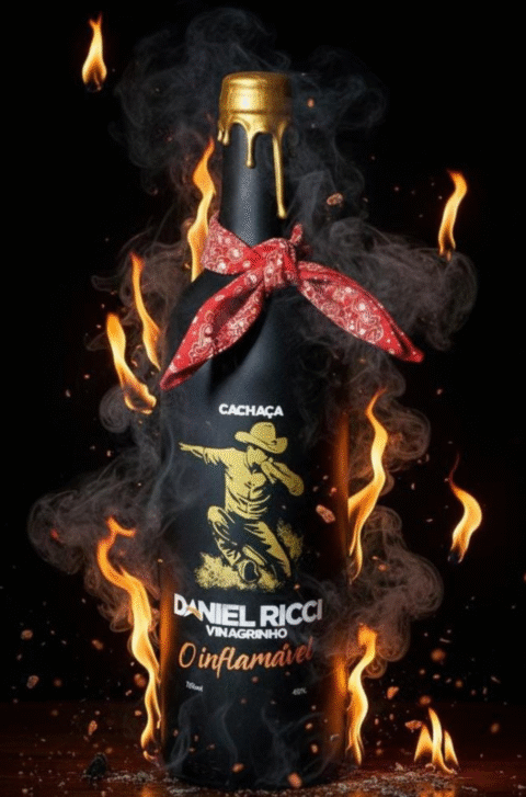 Cachaça inflamável - Edição limitada 7 anos